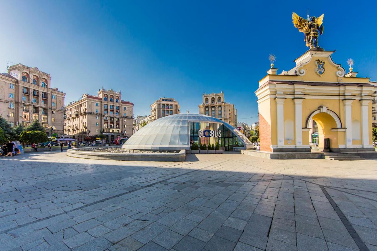 Однокімнатні Апартаменти На Майдані, Дистанційне Заселення 24Х7 Kiev Bagian luar foto