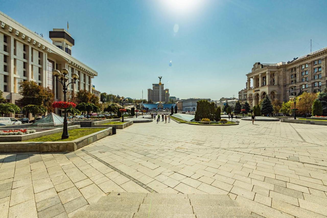 Однокімнатні Апартаменти На Майдані, Дистанційне Заселення 24Х7 Kiev Bagian luar foto