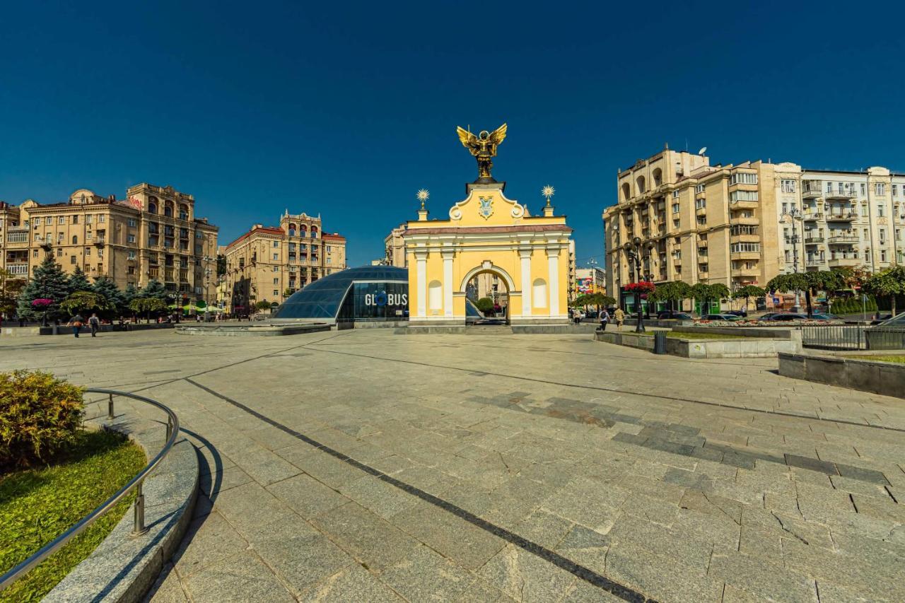 Однокімнатні Апартаменти На Майдані, Дистанційне Заселення 24Х7 Kiev Bagian luar foto